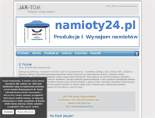 Tablet Screenshot of namioty24.pl